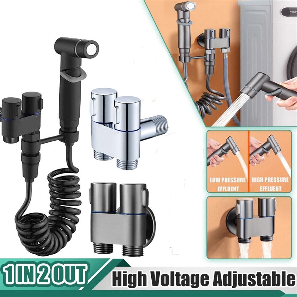 Bidet toilet sprayer set spray water handheld bidet sprayer toilet angle valve