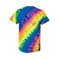 thumbnail image 3 of Dyenomite - Tilt Tie-Dyed T-Shirt - 200TL - Flo Rainbow - Size: S, 3 of 3
