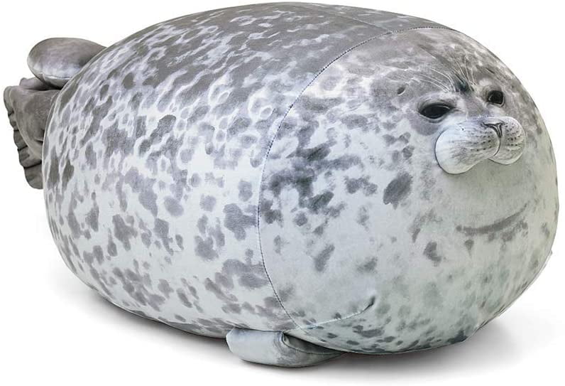 30/40cm Chubby Blob Seal Plush Pillow Animal Toy Cute Ocean Animal Stuffed Doll 