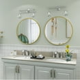 thumbnail image 4 of GODCHAR 20 inch Matte Gold Modern Round Vanity Mirror, 4 of 9