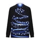 thumbnail image 5 of Sudadera sin capucha para hombre, informal, a la moda, con cuello alto, estampado navideño, cremallera, jersey de manga larga, blusa de poliéster para hombre, 5 of 5