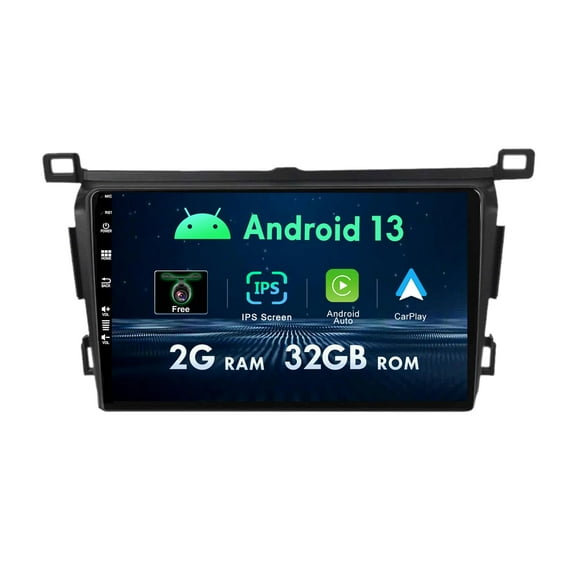 Torovo Android 13 Car Stereo Radio GPS Sat Nav For Toyota RAV4 RHD 2013-2018 With Carplay RDS BT5.0 SWC USB Mirror Link Wifi-2G RAM  32G ROM