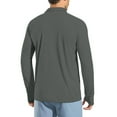 thumbnail image 5 of Fabrcox Long Sleeve Rash Guard Men Upf 50+ Ice Silk Lapel Button Up Sun Protection Shirts for Men Camping Swim Shirt Men with Thumb Holes, 5 of 7