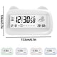 thumbnail image 2 of Bewildely Reloj despertador electrónico multifuncional transparente para organizar el dormitorio, consultar el calendario y el escritorio. Electrodomésticos blanco, 2 of 2