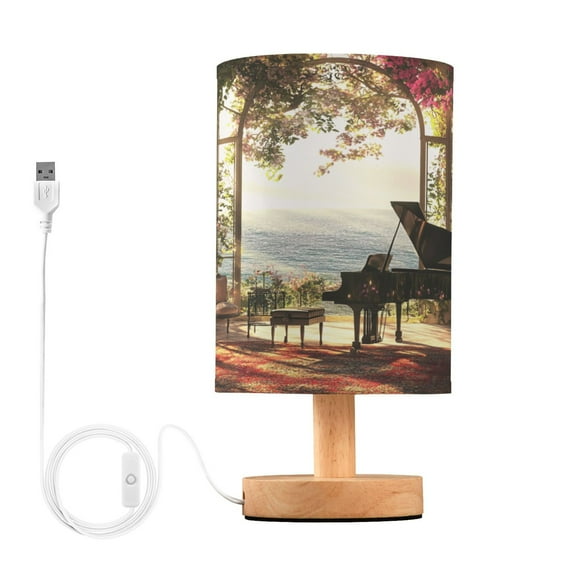 BZSMCE Lamp Modern Piano in Floral Room Seaside Creative Patter Night Light