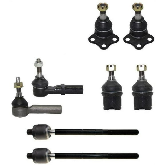 Detroit Axle - 4WD Front 8pc Suspension Kit for 2000-2004 Dodge Dakota, 00-03 Durango, 4 Ball Joints 4 Tie Rod Ends 2001 2002 2003 Replacement
