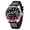 Silver shell red-black tape, variant on Men's Quartz Watch Fashionable Men's Quartz Three-Hand Watch Waterproof Clock Trendy Fashion Business Men's Wristwatch