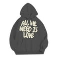 thumbnail image 3 of Zylarhe Men's Fashion Casual Digital Letter Print Hooded Long Sleeve Hooded Sweater Top Mens Hoodies Graphic, 3 of 4