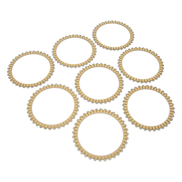 Clutch Friction Plate, Strong Strength High Torque Force Clutch Friction Plate Set Wear Resistant For Motorbike ANGGREK Clutch Friction Plate Kit