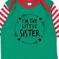 thumbnail image 4 of Inktastic I'm the Little Sister Girls Long Sleeve Baby Bodysuit, 4 of 5