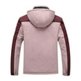 thumbnail image 2 of Winter Coats for Women Zpanxa Men's Waterproof Jackets, Casual Patchwork Thicken Warm Hooded Zipper Coats with Multi Pocket Pink XXL, 2 of 6
