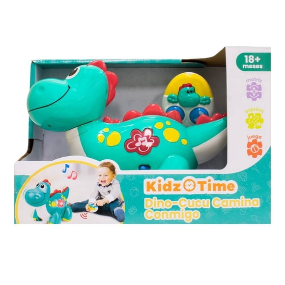 Set de Dinosaurio Kidz Time Camina Conmigo con Mando a Distancia Verde 2 Piezas