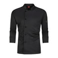 thumbnail image 2 of Bunblic Chef Coat Breathable Long Sleeve for Kitchen Work Uniform Food Service Hotel 2XL, 2 of 8