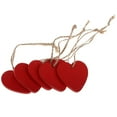 thumbnail image 3 of AMLESO 10x Red Wooden Heart MDF Blank Cutout Tags for Craft Bunting 10pcs Red, 3 of 7