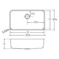 thumbnail image 2 of Franke Gdx11031 Grande 32-3/4" Undermount Single Basin Stainless Steel Kitchen Sink - Silk, 2 of 2