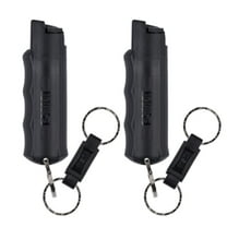 SABRE Pepper Spray Keychain with Quick Release for Easy Access  Max Police Strength OC Spray, Finger Grip for Accurate Aim, 10-Foot (3M) Range, 25 Bursts (5X Other Brands)