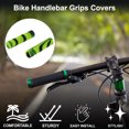 thumbnail image 2 of Unique Bargains Bike Handlebar Grips Covers 125mm Long Soft Bicycle End Grips Protector Black Yellow 1 Pair, 2 of 6