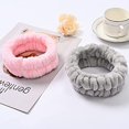 thumbnail image 5 of (Púrpura, Rosa, Blanco, Gris Claro) 4 Diademas de Maquillaje, Banda Elástica para el Cabello de Maquillaje Diadema Lavable para el Cuidado de la Cara para Spa Yoga Deporte Ducha de Belleza Mujeres brillar Electrónica, 5 of 5