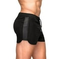 thumbnail image 2 of Men's Casual Shorts Mens Button Shorts Memory Short Running Men Trunk Men Designer Workout Pack Y Fit Workout Mens Short Length Large Basketball Black M, 2 of 5