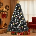 thumbnail image 2 of Uforic 6ft Artificial Christmas Tree with 818 Branch Tips & Foldable Base, Black, 2 of 8