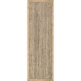thumbnail image 2 of nuLOOM Eleonora Casual Jute Grey 2' 6" x 6' Farmhouse Runner Rug, 2 of 9