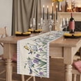 thumbnail image 2 of Table Runners 70 Inches Long Dress Scarves, Spring Flowers Farmhouse Coffee/Dining/Kitchen Table Decor, Holiday Table Runner, Vintage Floral Leaves Birds Farmhouse Plaid 13x70 Inch, 2 of 9