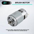 thumbnail image 4 of Motor de Escobillas Pequeñas 775 CC y 21 V, Silencioso Alta Velocidad Doble Cojinete Potencia, 4 of 5