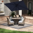 thumbnail image 4 of Mondawe 10' x 6'5 Patio Umbrella Navy Blue Rectangular Market Umbrella, 4 of 9