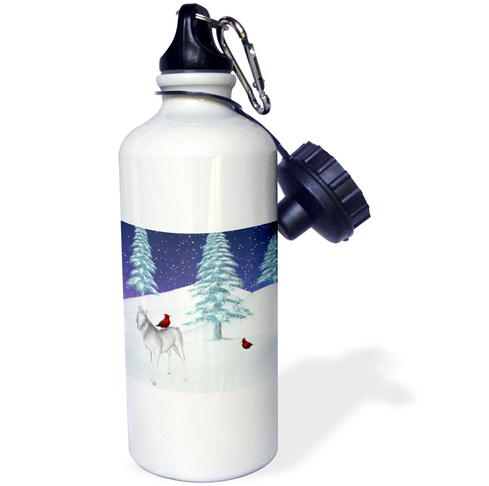 3dRose Unicorn And Cardinal In Winter, Sports Water Bottle, 21oz by Supplier Generic