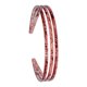 thumbnail image 3 of Diadema de mujer con tres filas, cómoda de usar para leer y escribir, hueca. Rojo, 3 of 8