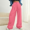 thumbnail image 3 of REALiKUN Wide Leg Sweatpants for Women Trendy Fashion High Waisted Drawstring Loose Long Pants with Pockets, 3 of 8