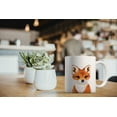 thumbnail image 6 of MUGBREW 11 Oz Ceramic Tea Cup Coffee Mug, Nursery Baby Fox Pups, 6 of 7