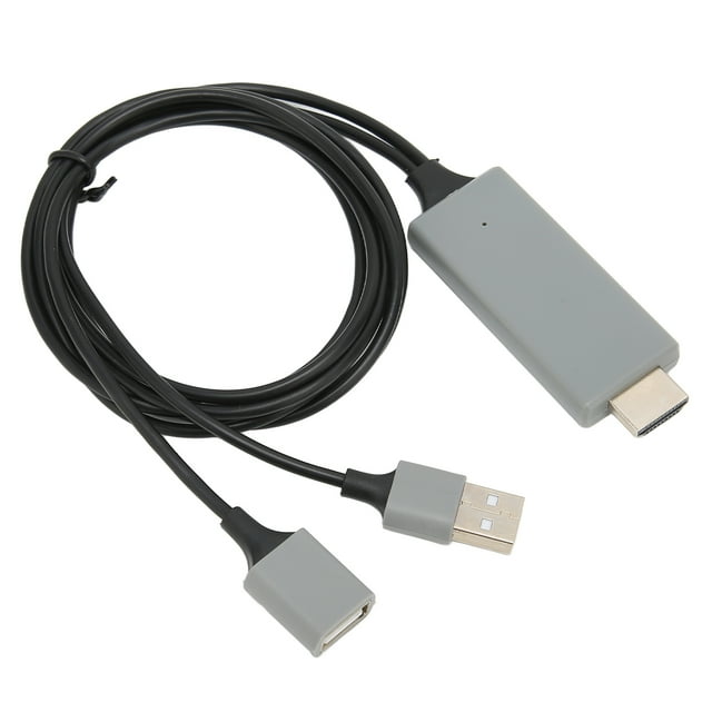 HDTV Cable Cable Adapter, 1080p HD Multimedia Interface for TV Projector with Compatibility and Charging During Playback