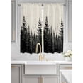 thumbnail image 3 of Living Room Curtains 72 Inches length, Mist Forest Window Treatment Curtain Drapes, Beige Farmhouse Vintage Nature Scenery Light Filtering Drapes for Bedroom Laundry Room, 52"x72", 2 Panels, 3 of 7