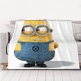thumbnail image 1 of Manta polar de los Minions de Mi villano favorito, súper suave y acogedora, para ropa de cama para hombres, mujeres, personas mayores y niños Características: súper suave, 40 x 30 pulgadas, 1 of 8