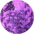 thumbnail image 1 of Ahgly Company Indoor Round Oriental Pink Industrial Area Rugs, 4' Round, 1 of 4