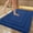 Blue, variant on Machine Washable Absorbent Bath Mat, Soft, Non-Slip and Absorbent Bathroom Rugs Rubber Backing Floor Mat for Shower Tub Kitchen,Black