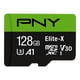 thumbnail image 1 of Tarjeta de memoria PNY Elite-X microSDXC 128GB Class 10 U3 V30, 1 of 8