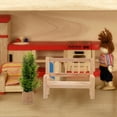 thumbnail image 2 of SHISUYAN Miniature Garden Bench Model Micro Wooden Bench Doll House Bench, 2 of 9