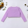 thumbnail image 6 of IWEMEK Toddler Girl Dresses Purple Short Coat Flower Print Party Dress Fashion Chic Fairy Dresses Comfy Clothes 4-5Y, 6 of 8