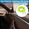 thumbnail image 2 of Unique Bargains 3 Meter EL Wire Cable LED Glow String Light Car Lighting Strip Flexible Neon Light for Car Decoration USB(5V) Fluorescent Green, 2 of 7