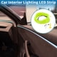 thumbnail image 2 of Cuerda de luz LED EL de 3 metros Unique Bargains, tira de luz brillante para decoración de automóviles, luz neón flexible para automóvil USB (5V) verde fluorescente, 2 of 7
