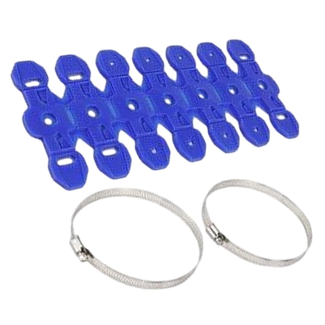 Protector de tubo de escape shamjiam Cubierta de escudo térmico de escape Azul