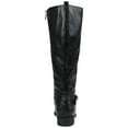 thumbnail image 4 of Journee Womens Ivie Wide Calf Stacked Heel Riding Boots, 4 of 10