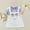 Blue, variant on Toddler Girl Dresses Summer Rainbow Striped Short Sleeve Round Neck Cartoon Clothes