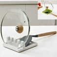 thumbnail image 2 of Kitchen Spoon Holders Fork Spatula Rack Shelf Organizer Plastic Chopsticks Holder Non-slip Spoons Pad, 2 of 9