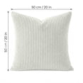 thumbnail image 2 of Cushion Covers 20x20 Inches Decorative Corduroy Pillow Covers Soft Solid Color Boho Square Throw Pillow Cover Pillowcases for Couch Chair Sofa Bed Living Room Home Decor, 2 of 5
