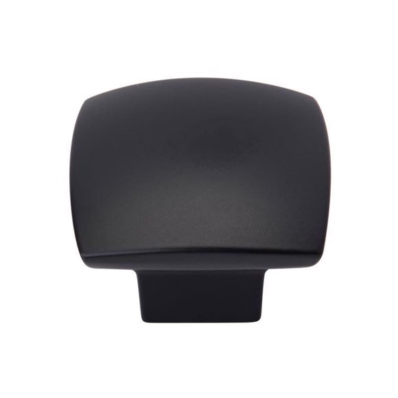 Pomo de armario Amerock Sunset, contemporáneo, cuadrado, negro mate