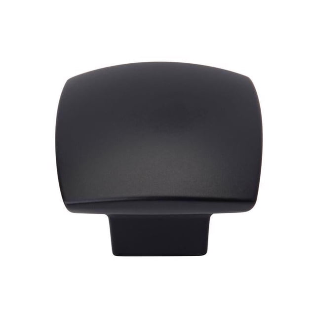 Pomo de armario Amerock Sunset, contemporáneo, cuadrado, negro mate