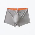 thumbnail image 2 of Sexy Sheer Men Ice Silk Underwear Underpants Breathable Ultrathin Boxer Briefs, 2 of 8